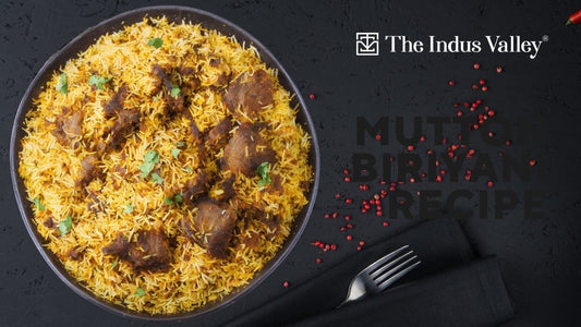 Mutton Biriyani Recipe | Pressure Cooker Mutton Biriyani | The Indus Valley | Healthy Cooking