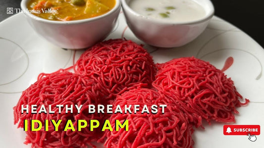 Beetroot & Carrot Idiyappam Recipe | Idiyappam Recipe | Healthy breakfast | The Indus Valley