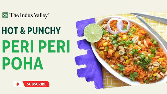 Peri Peri Poha recipe | Tri-ply Stainless Steel Frypan | The Indus Valley