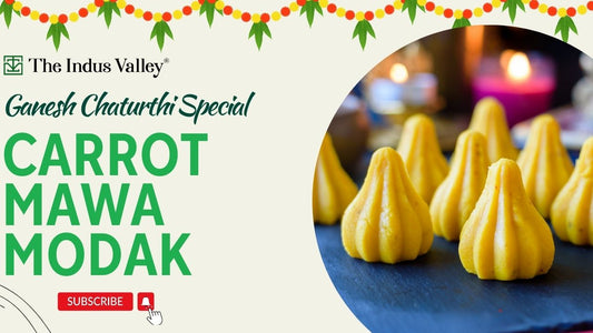 Carrot Mawa Modak Recipe | Gajar Modak | Ganesh Chaturthi Special | The Indus Valley