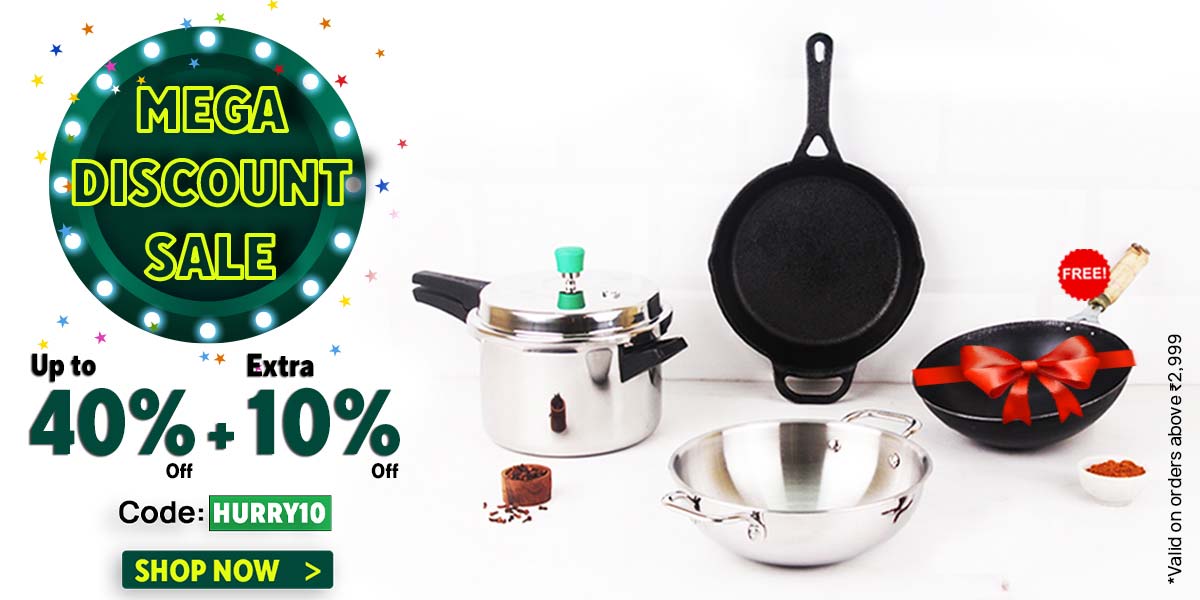 Mega Discount Sale Up T0 40 OFF on Cookware Use code HURRY10