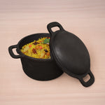 CASTrong Cast Iron Dutch Oven/ Casserole with Lid,Pre-seasoned, 100% Pure, Toxin-free, Induction, 21.4cm, 3L, 5.14kg