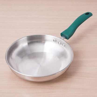 Tri-Steel Stainless Steel Frying Pan/Skillet, Premium Quality, Tri-ply (3 Layer) Bottom, Soft-touch Handle, 100% Toxin-free, Non-stick, Induction & Gas, 20/22cm, 1.2/1.5L