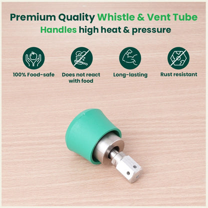 Triply Outer Lid Pressure Cooker Whistle and Vent Tube