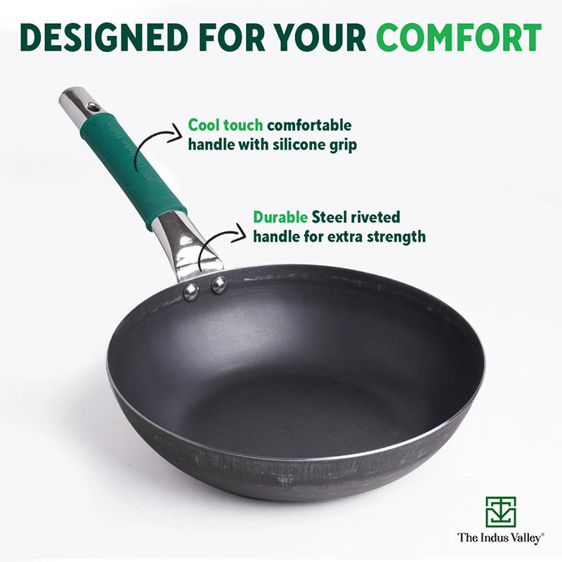 Fry pan for comfort
