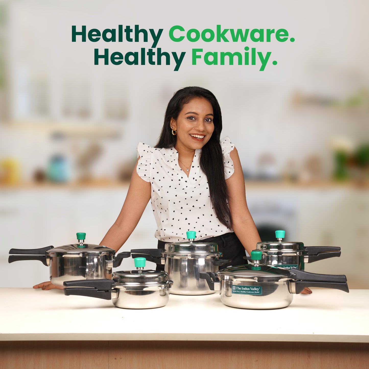 QuicKooker Stainless Steel Pressure Cooker, Premium Quality, Inner Lid, Tri-ply (3 Layer) Heavy Bottom, 100% Safe, ISI Certified, 5 Yr Warranty, Induction & Gas, 3/5L