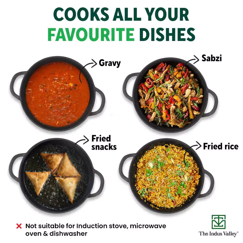 cast iron kadai for cooking