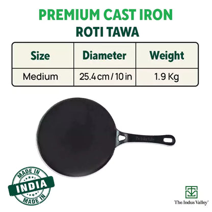 cast iron tawa with handle