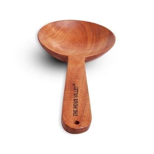 Neem Wood Cooking Ladle - Serve (Round | 23CM | Handmade | 100% Natural Neem Wood) - The Indus Valley