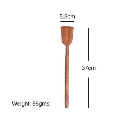 Neem Wood Cooking Spoon - Large Flip (37CM | Handmade | 100% Natural) - The Indus Valley