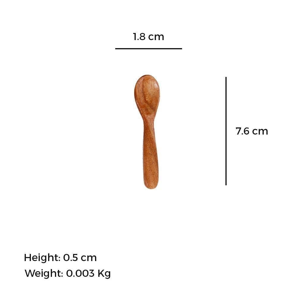 Wooden Masala Spoon (Set of 6) Compact - The Indus Valley