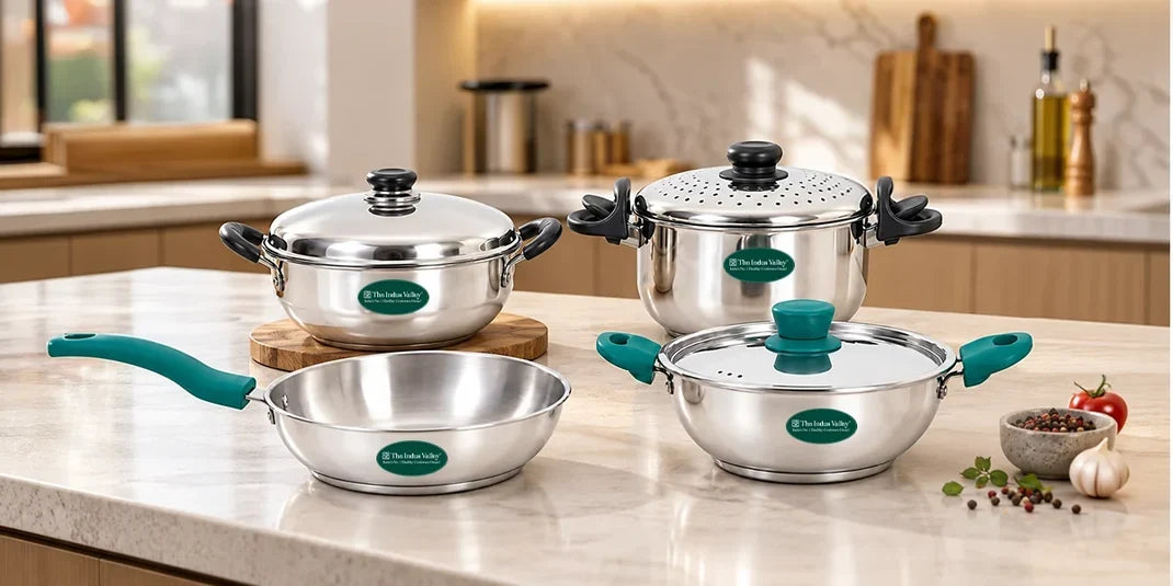 Premium Stainless Steel Idli Maker, Multi Pot, Steamer, Strainer