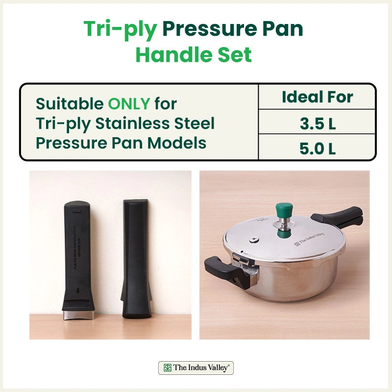 3.5L & 5.0L Triply Outer Lid Pressure Pan Handle Set