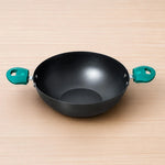 Nitrided Carbon Steel Kadai 24cm | Rust-Free | No Sticking
