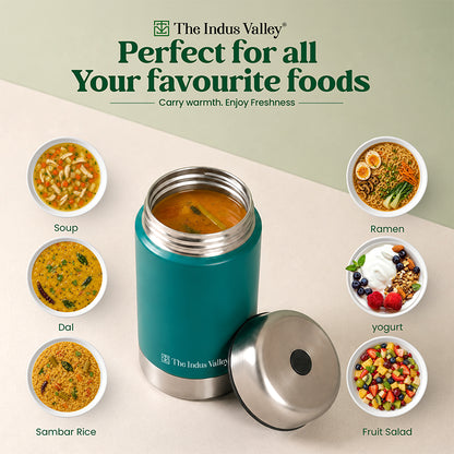 304 Stainless Steel Vacuum Insulated Food Jar 540ml | Leak-Resistant, Hot & Cold