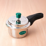 Premium Tri-ply Stainless Steel Narrow Pressure Cooker 1.5L, 100% Food-Safe, 3 Layer Thick Body, Heavy Bottom, 5 Yr Warranty, Induction & Gas