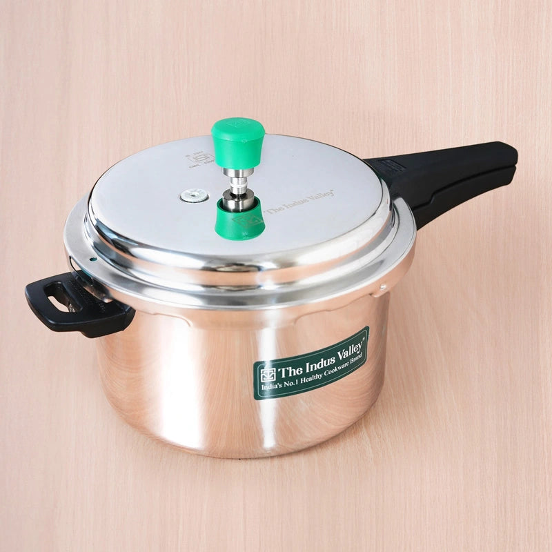 Premium Quality RapidCuk 2/3/5L Tri-Ply Stainless Steel Pressure Cooker for Kitchen, 100% Food-Safe, 3 Layer Thick Body, Heavy Bottom, 5 Yr Warranty, Induction & Gas