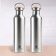 Premium Stainless Steel Bottles with SS Lid 1 Litre Set of 2 – Leak Proof, Double Wall, Vacuum Insulated Hot & Cold