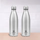 Stainless steel Cola bottles 1 Litre Set of 2 – Vacuum Insulated, Double Wall, Hot & Cold
