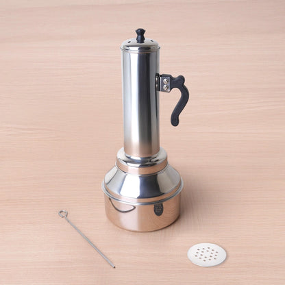 Stainless Steel Puttu Maker, Premium Quality, 100% Toxin-free, Non-stick, Bakelite Handle, Induction & Gas, 1.2L