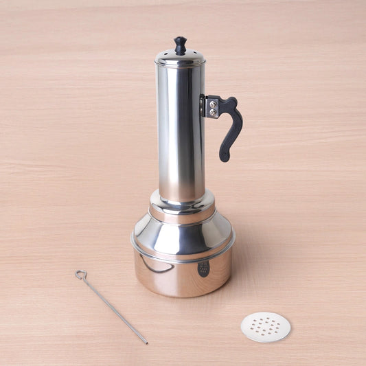 Stainless Steel Puttu Maker, Premium Quality, 100% Toxin-free, Non-stick, Bakelite Handle, Induction & Gas, 1.2L