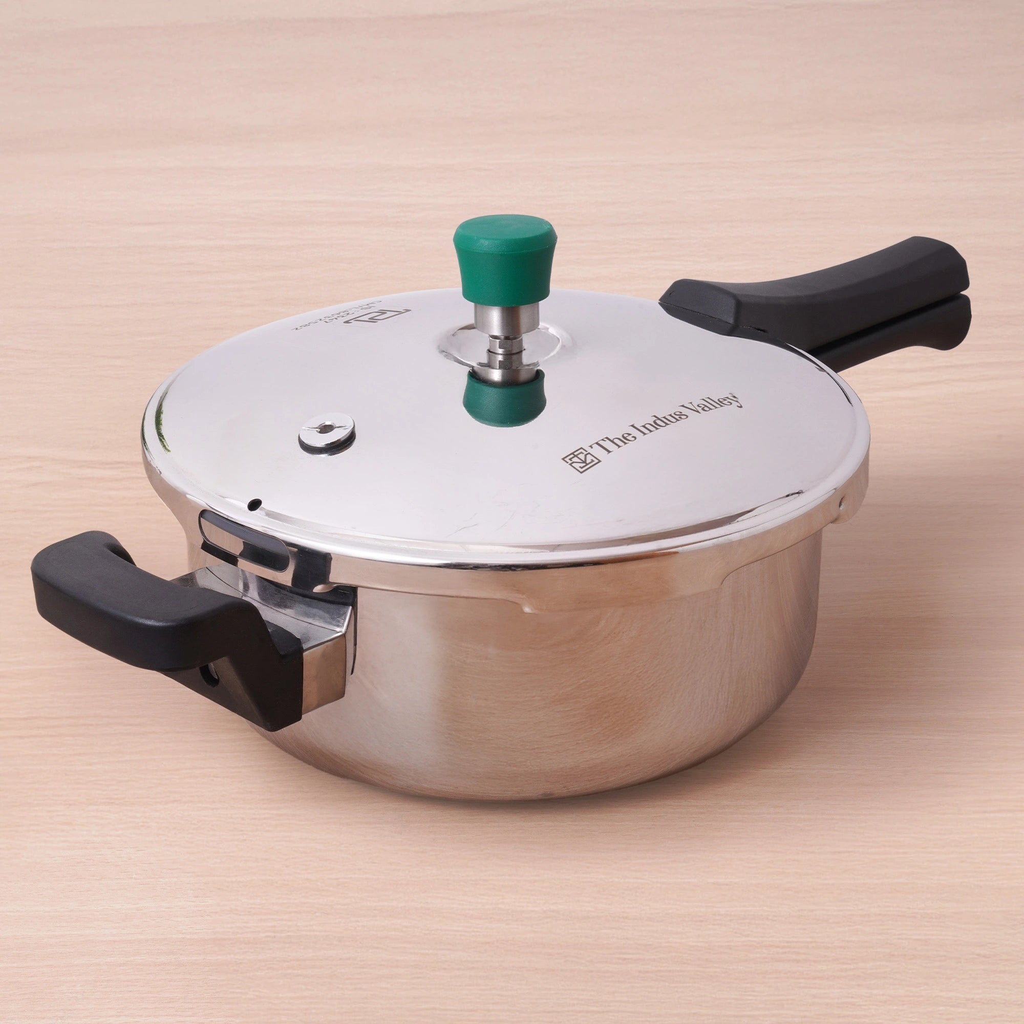 Tri-ply Stainless Steel Pressure Pan 1.5/3.5/5L, Premium Quality, 3 Layer Thick Body, Heavy Bottom, 100% Food-safe, ISI Certified, Induction & Gas