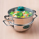 Triply Stainless Steel Deep Kadai & Steamer with Glass Lid -20cm Premium Quality, 3 Layer Thick Body, 100% Toxin-free, Non-stick, Induction & Gas