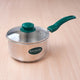 Premium Stainless Steel Saucepan | Impact Bonded 3-Layer Bottom | Induction & Gas Compatible 16cm