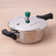Tri-ply Stainless Steel Pressure Pan, Premium Quality, 3 Layer Thick Body, Heavy Bottom, 100% Food-safe, ISI Certified, Induction & Gas, 3.5/5L