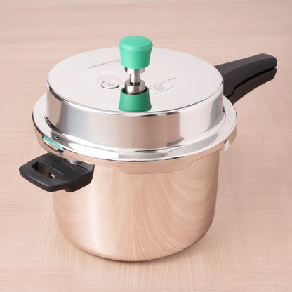 RapidCuk Tri-Ply Stainless Steel Pressure Cooker for Kitchen, 100% Food-Safe, Premium Quality, 3 Layer Thick Body, Heavy Bottom, 5 Yr Warranty, Induction & Gas, 2/3/5L