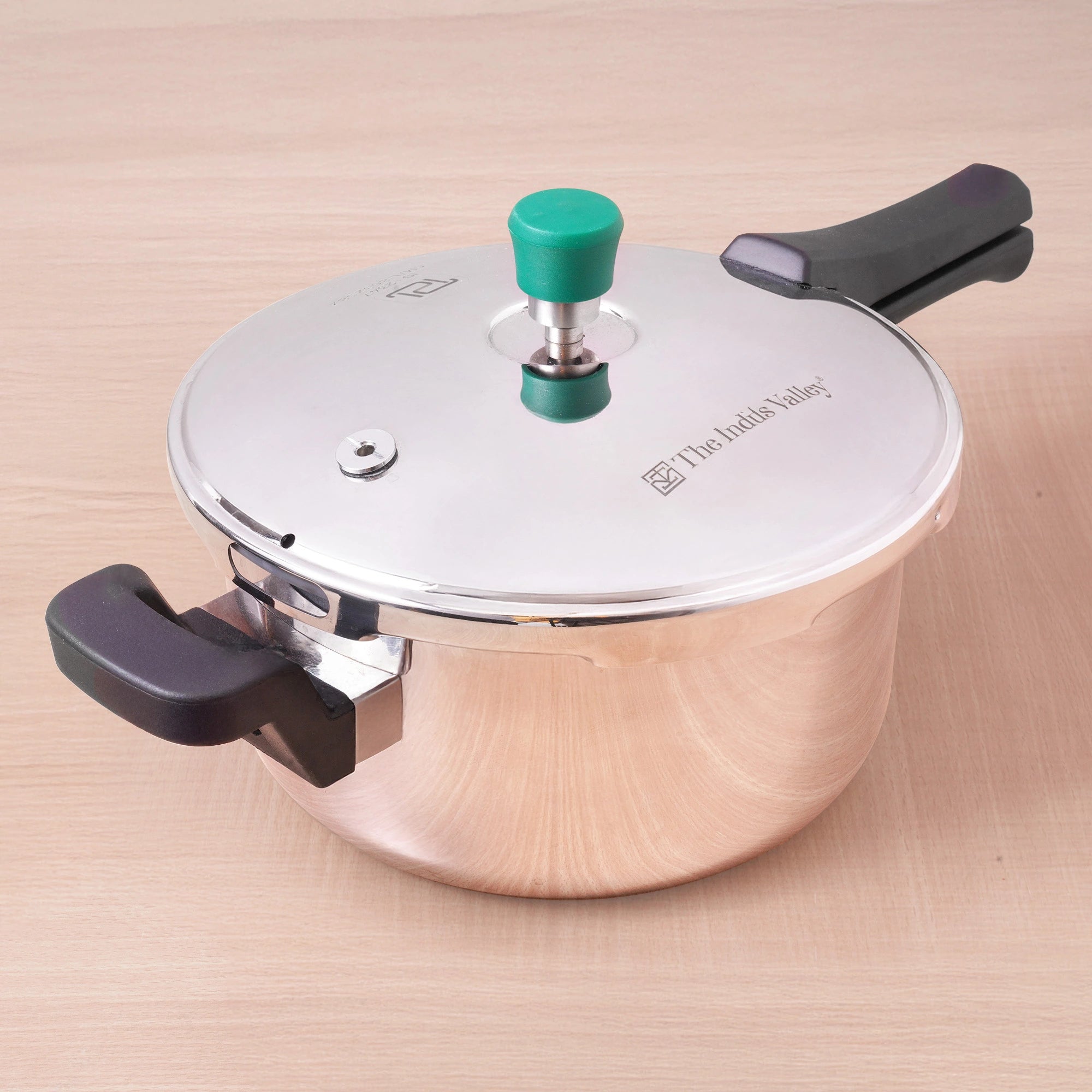 Tri-ply Stainless Steel Pressure Pan 1.5/3.5/5L, Premium Quality, 3 Layer Thick Body, Heavy Bottom, 100% Food-safe, ISI Certified, Induction & Gas