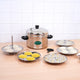 Premium Stainless Steel idlipot Regular and Mini idli plates Idli/ Momo Maker/ Veg Steaming Set, Induction & Gas compatible