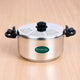 Premium Stainless Steel Rice Pot with Strainer Lid & Lock free Bakelite Handles 2.5/3.5L/5L, Tri-ply 3-Layer Heavy Bottom | Noodle/Pasta/Corn/Soya/Veggies Boiler Pot, Steamer Cooker, Induction & Gas