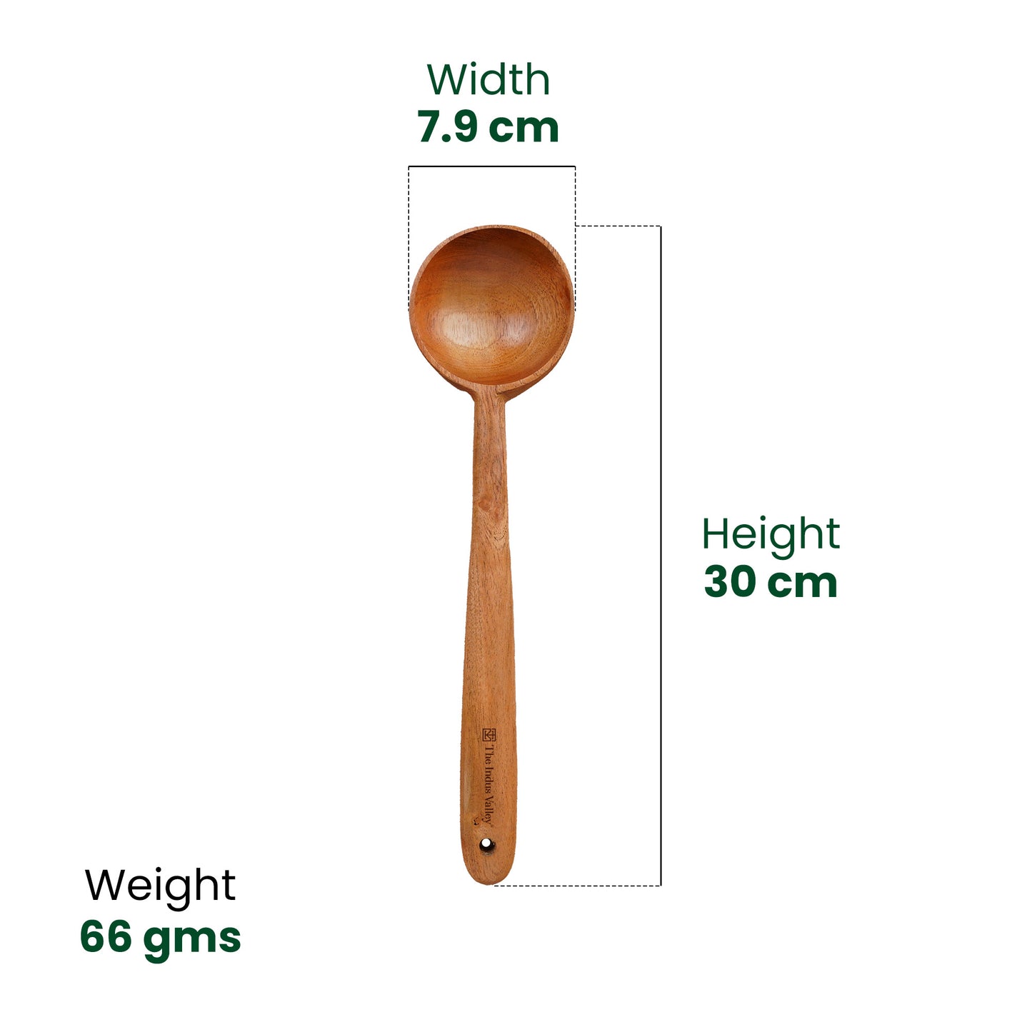 Set of 3 - 100% Natural Neem Wood Cooking & Serving Spoons/Spatula/Ladles, Toxin-free, Anti-microbial