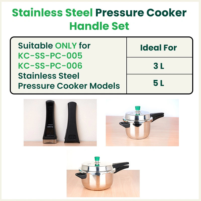3.0L & 5.0L Stainless steel Outer Lid Pressure Cooker Handle Set