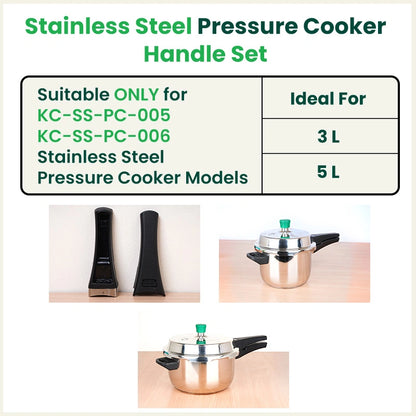Stainless steel Outer Lid Pressure Cooker Handle Set ( 3.0L & 5.0L)