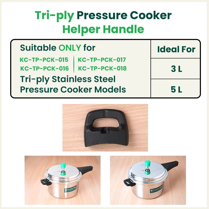 Triply Outer Lid Pressure Cooker Body & Lid Handle Set -2.0L, 3.0L & 5.0L
