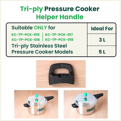 Triply Outer Lid Pressure Cooker Body & Lid Handle Set -2.0L, 3.0L & 5.0L