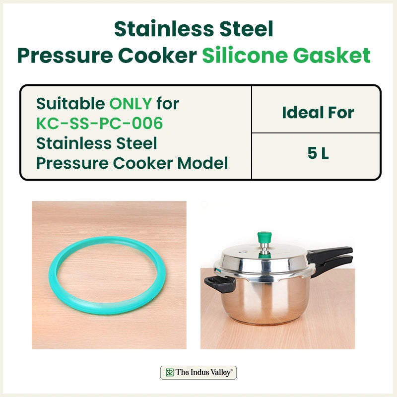 Stainless steel outer lid pressure cooker gasket -5.0 L