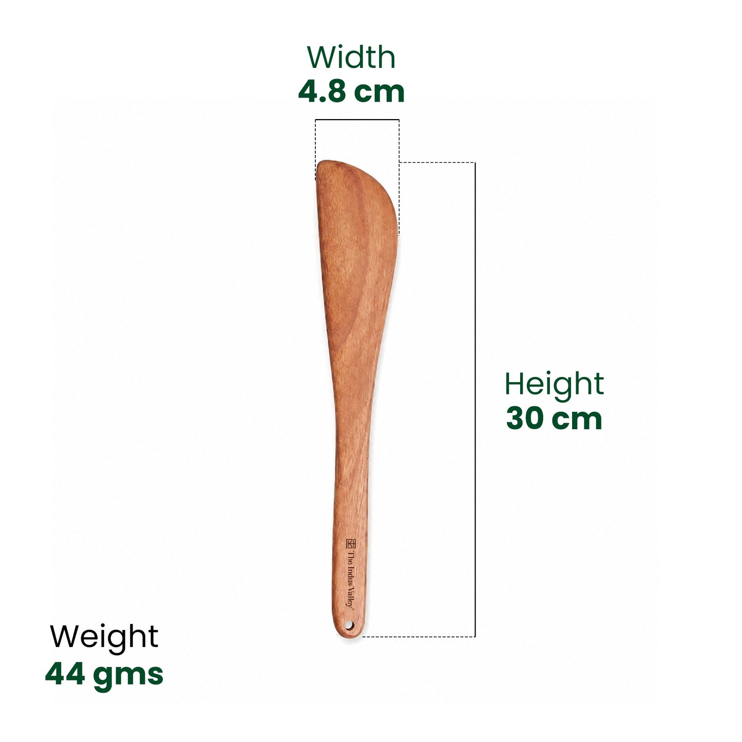 100% Natural Neem Wood Cooking & Serving Spatula/Ladles, Set of 4, Toxin-free, Anti-microbial