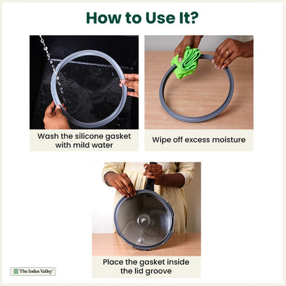 Triply Outer Lid Pressure pan Gasket - (3.5 L & 5.0L)