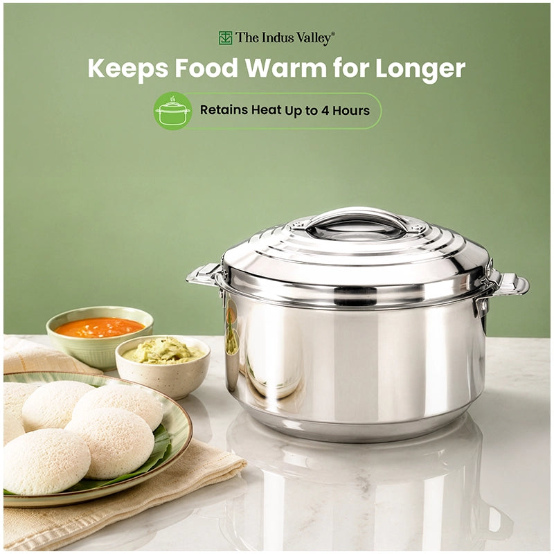 Premium Stainless Steel Insulated Hot Box/Casserole – Double Wall, Keeps Food Hot & Fresh 1.5L/2.5L