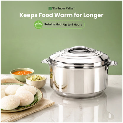 Premium Stainless Steel Insulated Hot Box/Casserole – Double Wall, Keeps Food Hot & Fresh 1.5L/2.5L