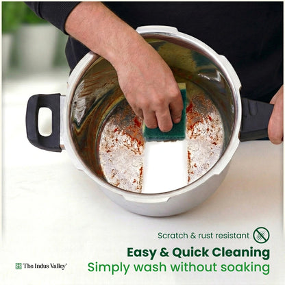 Premium Stainless Steel Outer Lid Pressure Cooker 8L, Premium Quality, Heavy Bottom, 100% Safe, ISI Certified, 3 Yr Warranty, Induction & Gas