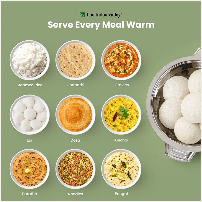 Premium Stainless Steel Insulated Hot Box/Casserole – Double Wall, Keeps Food Hot & Fresh 1.5L/2.5L
