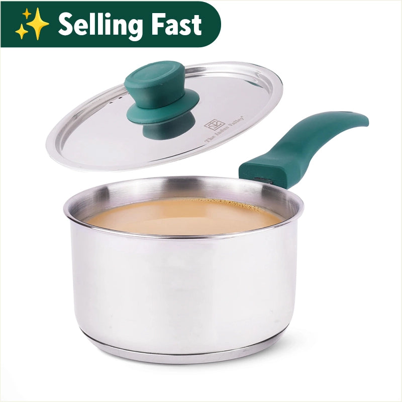 Buy Stainless Saucepan/Milk/Tea Pan with Lid Online at Best Prices in ...