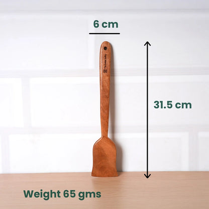 Neem Wood Cooking Spoon 37cm - Large Flip ( Handmade | 100% Natural)