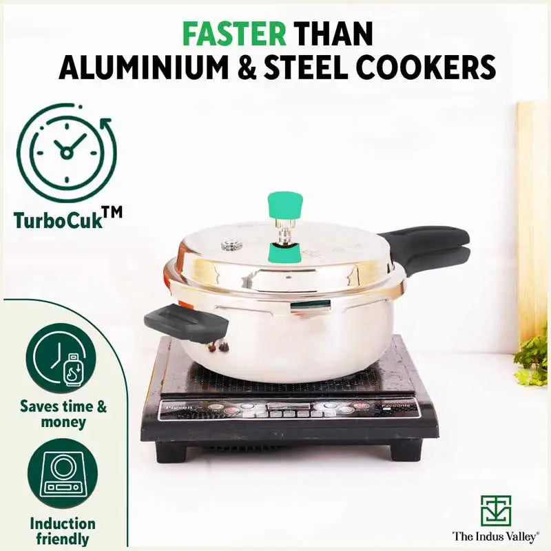 Buy Premium Tri ply Stainless Steel Pressure Pan Cooker at Best