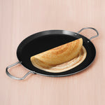 100% Pure Sheet Iron Tawa, 2 Handles, Seasoned, Toxin-free, Induction, 28.5cm, 1.7kg