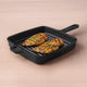 CASTrong Cast Iron Grill Pan 25.5cm, Pre-seasoned, 100% Pure, Toxin-free, Induction 3.4 kg
